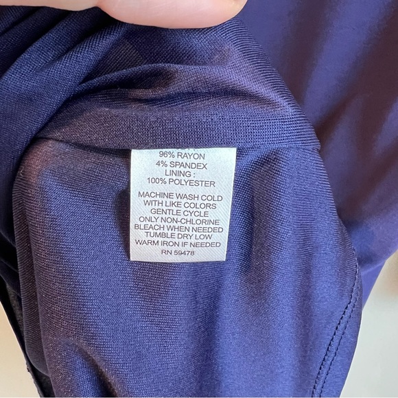 Cynthia Rowley Navy Blue Shift Dress with Open Arms, Size Medium - Picture 5 of 6